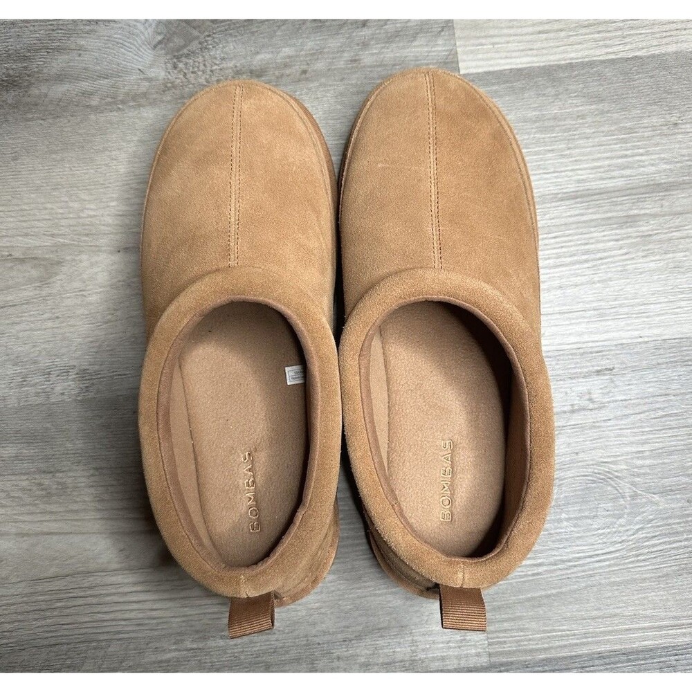 Bombas Men's Saturday Suede Slip Ons Slippers Camel Brown Comfort - Sz 9